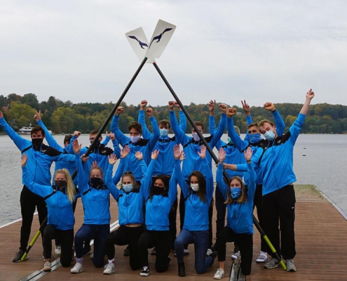 Das BFD-Team der Ruderjugend 2020/2021 beim Einführungsseminar in Ratzeburg