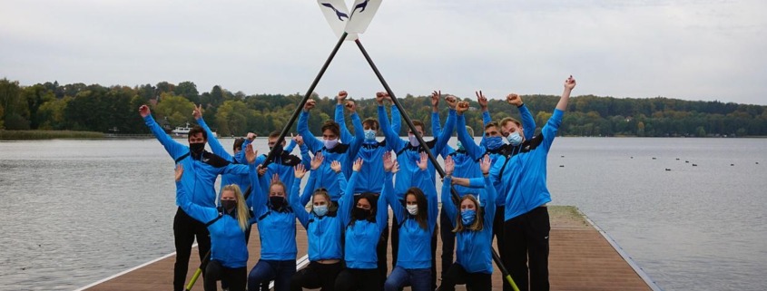 Das BFD-Team der Ruderjugend 2020/2021 beim Einführungsseminar in Ratzeburg